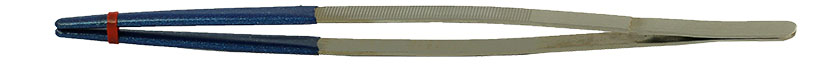 Value-Tec 255.MS, 10 Zoll lange, robuste Pinzette mit PVC-beschichten Spitzen, 255 mm, ferromagnetischer Edelstahl